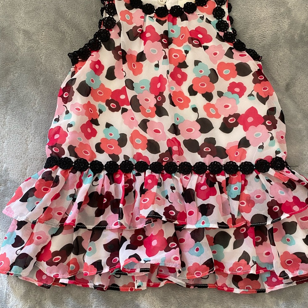 Floral Sleeveless Kate Spade Ruffle Dress